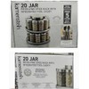 20 jar revolving spice rack with integrated tool caddy