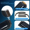 Nilight Durable Rain Guards for Toyota Tacoma Double Cab 2016