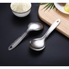 3pcs Stainless Steel Rice Paddle Spoon Rice Scooper Metal Serving