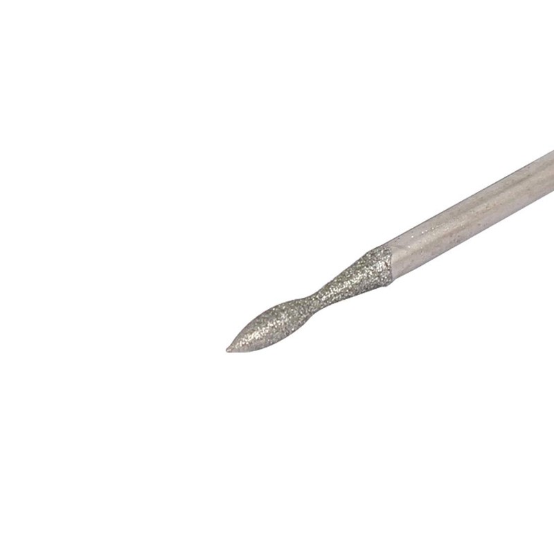 Sourcingmap 2.35mm Shank 2mm Tip Stone Head Grinding Bit Diamond