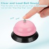 sourcing map Desk Service Call Bell, 3.35 Inch Metal Dinner