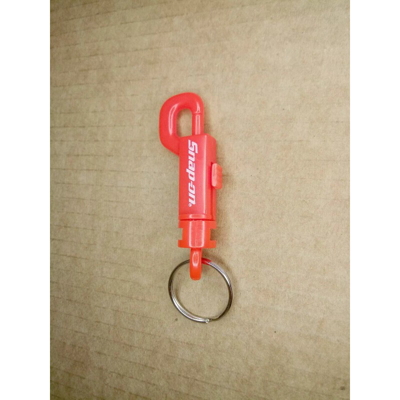 Snap-On Tools Brand Red Clip Key Chain Key Ring