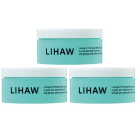 LIHAW Deep Moisture Cream, Large Capacity, 3.5 oz (100 g), Dry Skin, Dense CICA Cream x 3 Packs