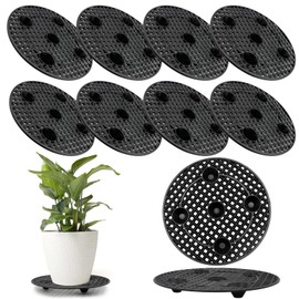 ZYNERY 10 PCS Plant Level Pot Elevator, Planter Stands for Outdoor Plants, Flower Plant Pot Saucers for Patio, Plant Trays for Pots, Pot Stand for Plants Indoor, Plant Risers for Pots Outdoor (7.87in)