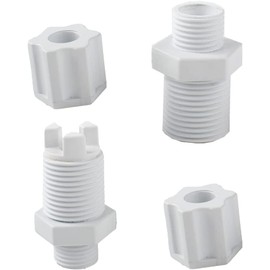 Wreero Replace Clorinator Parts Check Valve and Inlet Fitting Adapter Assembly 1/4" mpt for CL200 CLX220EA Series Pool Chemical Feeder