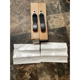 General Motors NOS 1982-92 Camaro Firebird Trans Am Black Rear Seat Belt Buckle Set Of 2 NEW GM