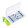 18pcs Sewing Machine Double Needle with Plastic Box Threader Simple