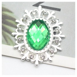 5 botones de diamantes de imitación de 28 x 25 mm para costura, adornos de espalda plana, botones decorativos para ropa, manualidades, accesorios de boda, accesorios decorativos