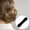 YALOJE 2pcs Hair Bun Updo Makers, Black Soft Hair Bun