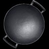 Backcountry Iron 14 inch Cast Iron Wok with Flat Base