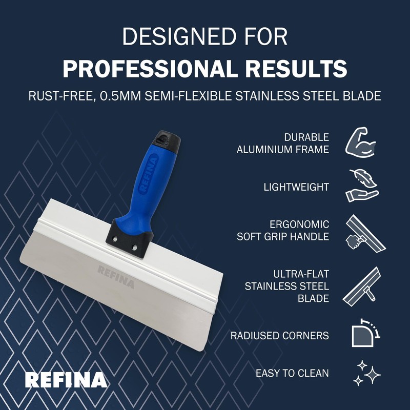 REFINA Skimming Spatula for Plasters, Renders, & Compounds - 12"
