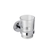 Croydex Flexi-Fix Epsom Tumbler & Holder, Chrome
