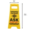 Boxer Gifts Too Busy Ask ChatGPT Novelty Office Desk Sign