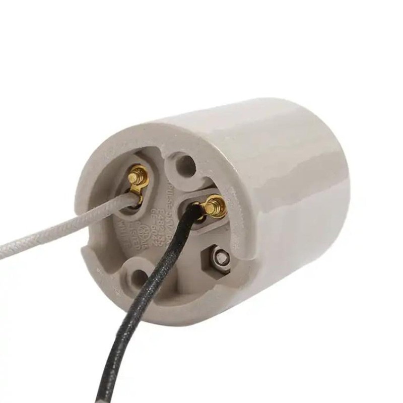 JNXQWE E39 Mogul Base Heavy Duty Keyless Glazed Porcelain Socket,Incandescent