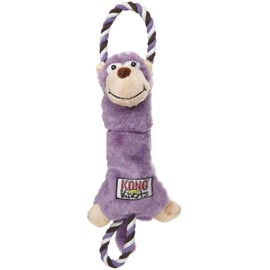 KONG - Tugger Knots Monkey - Juguete para Perro remolcador de Guerra, Relleno mínimo y Cuerdas de Bucle para Mayor Fuerza - para Perros pequeños/medianos