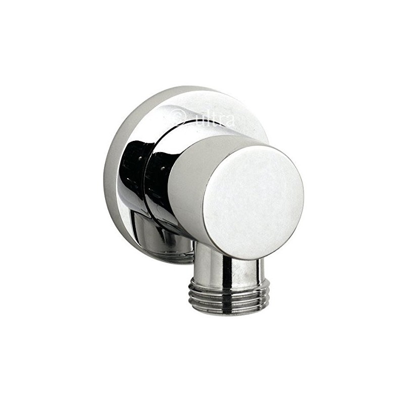 Nuie A3275 Round Outlet Elbow, Silver