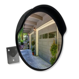 Securityman 12-Inch Convex Mirror for Blind Spots – Indoor Security Mirror for Close Range Viewing Up to 20 Ft – Shatterproof with Wide Fisheye 90° View