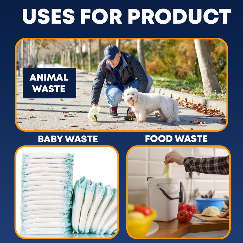 15L Bin Liners Extra Strong Dustbin Waste Bags For Round,