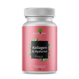 Hyaluronic Acid with Collagen, High Dosage | Comparison Winner 2020* | 90 Capsules with 1120 mg Collagen Hydrolysate and Hyaluronic Per Daily Dose | Laboratory Tested and processed in Germany