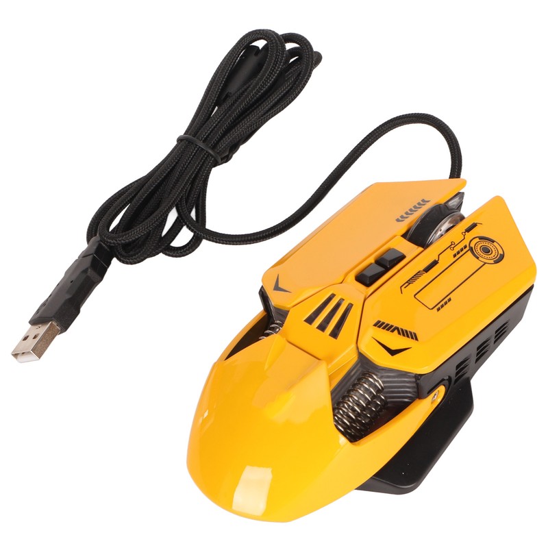 Wired Mouse Ergonomic RGB Backlit Adjustable DPI 7 Programmable Keys