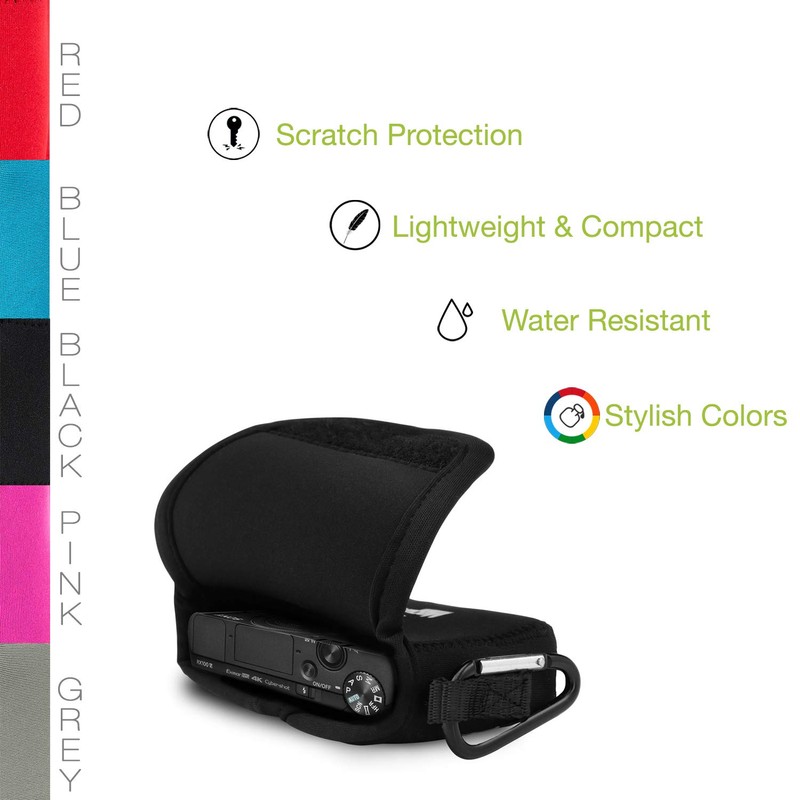 MegaGear ''Ultra Light'' Neoprene Camera Case Bag with Carabiner for