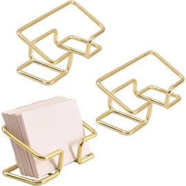 3 Porta Tarjetas De Presentacion, Porta Tarjetas Metalico, Tarjetero Para Tarjetas De Presentacion, Soporte Elegante Para Reuniones De Negocios, Diseño Estable Con Base Ancha