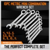 HORUSDY 20-Piece Mini Wrench Set, Metric & SAE Combination Wrench