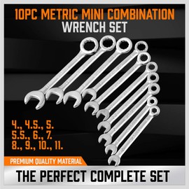 HORUSDY 20-Piece Mini Wrench Set, Metric & SAE Combination Wrench Set