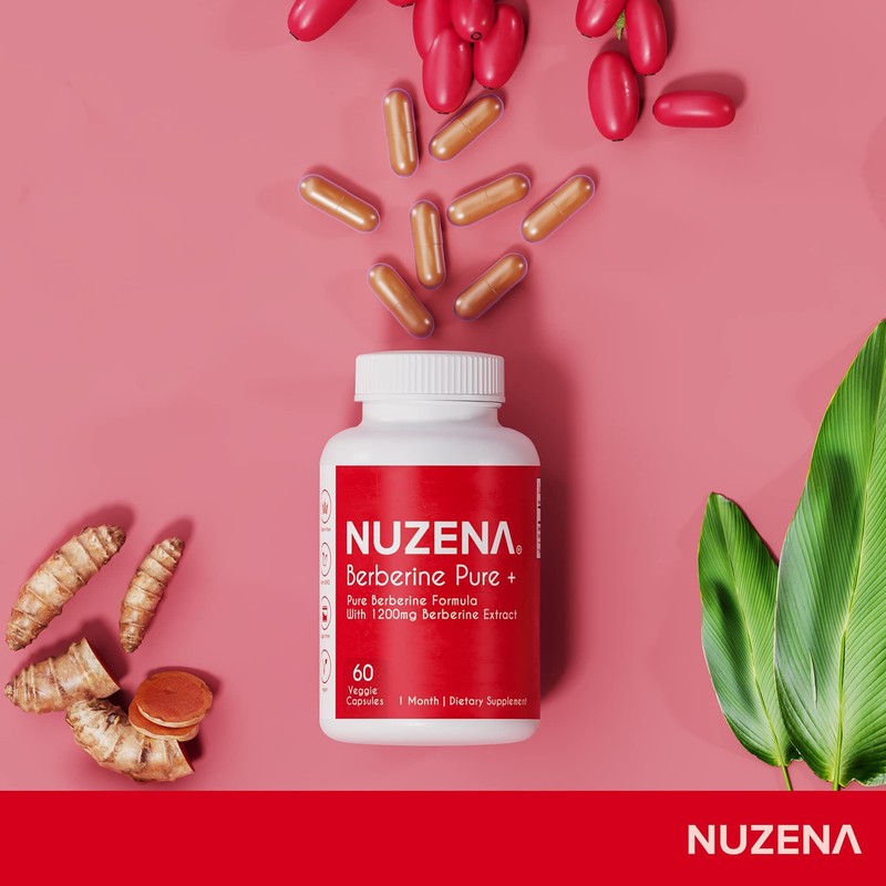 Nuzena Berberine Pure +, 1200 mg of Organic Berberine HCL