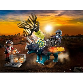 Playmobil Dino Rise Triceratops: Battle for The Legendary Stones