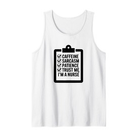 Male Nurse Paramedic Nursing Checklist Clipboard Tank Top