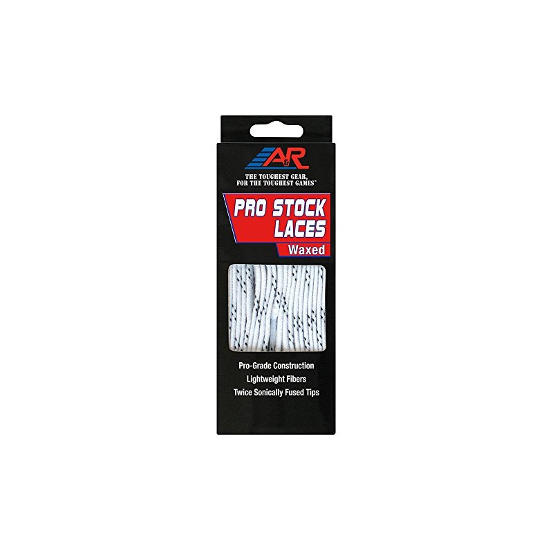 A&R Sports PSW96X Pro-Stock Laces White 96", Waxed