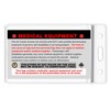 Personal Oxygen Medical Alert Equipment Luggage TSA Tag - Handle