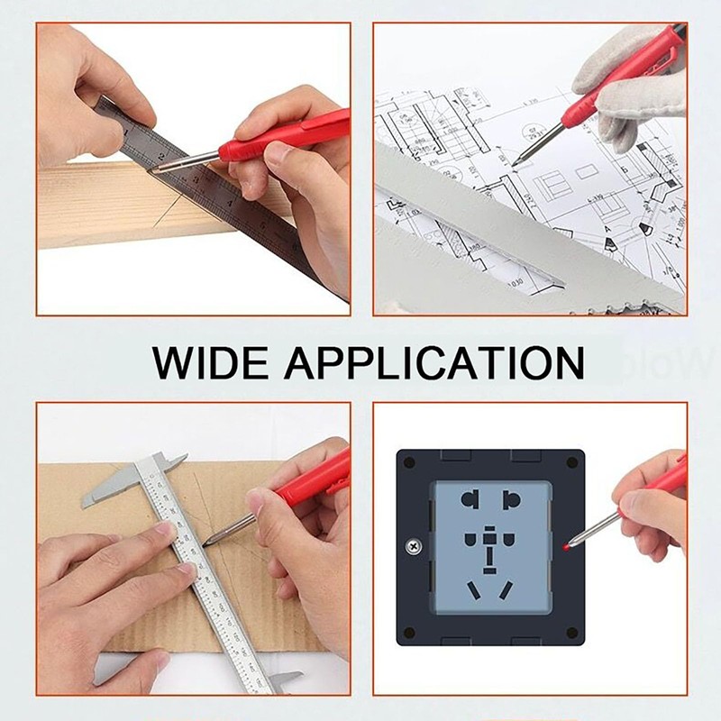 3 Pack Carpenter Pencil with Sharpener, BetterJonny Mechanical Carpenter Pencils