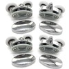 YUANQIAN Set of 4 new Oval butterfly twin wheel Shower