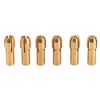 Collet Sleeves, 7Pcs Brass Chuck Collet Drill Bit Sets Nut