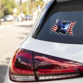 USA Flag Patriotic Welder Vinyl Decal - Welding Mask Torch Glove Worker Car Bumper & Window Sticker Laptop Skateboard Luggage Sticker for Truck Hardhat Stickers for Men and Woman 4"X5" sp06