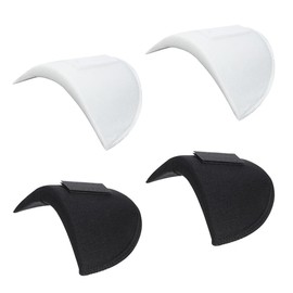 Schulterpolster, 2 Paar Eingesetzte Schulterpolster Damen Herren, Atmungsaktive Schwammpolster Schulterverstärker, Schaumstoff Schulterpolster mit Klettband, für Blazer, Anzug, T-Shirt