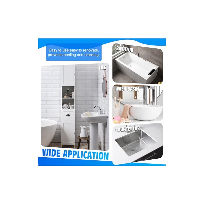 Tub and Tile Refinishing Kit, 18oz Tile Paint Bathtub Paint