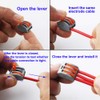 CESFONJER Lever Nut Connectors Assortment 60 Conductors Compact Wire Connectors