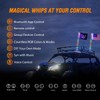 Nilight 2PCS 2FT RGB LED Whip Light with Extra Stop