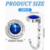 JEXOWIQ Portable Handbag Hangers, 2 Pieces Table Handbag Holder Hooks,
