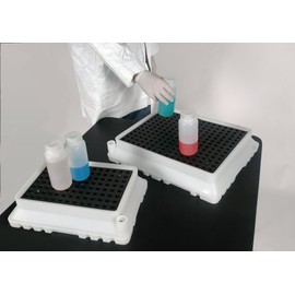 UltraTech 1060 Polyethylene Ultra-Spill Tray P2, 1.8 Gallon Capacity, 5 Year Warranty, White