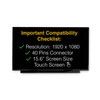LCDBros Replacement Touch Screen for HP 15T-FD000 40 Pins FHD