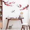 wondever Wall Sticker Peach Blossom Tree Wall Sticker Flowers Bird