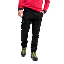 RevolutionRace Men’s Nordwand Pants, Durable Pants for All Outdoor Activities, Black, 2XL