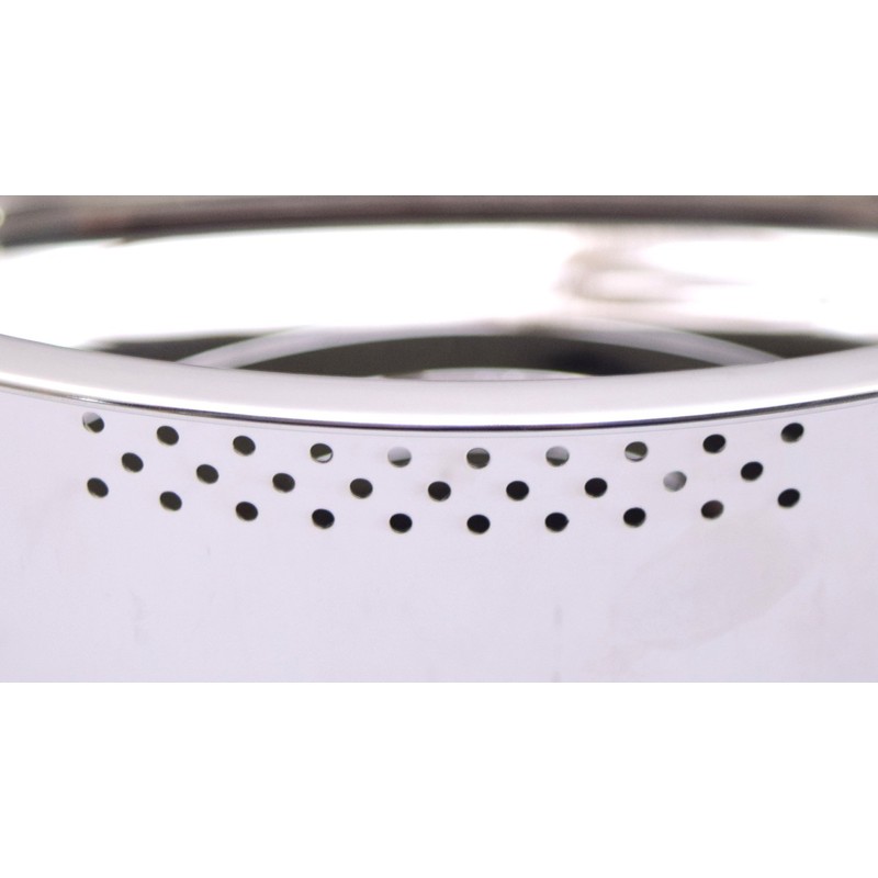 Takagi Stainless Steel D-Shaped Washtub with Rubber Drain Hole, Silver