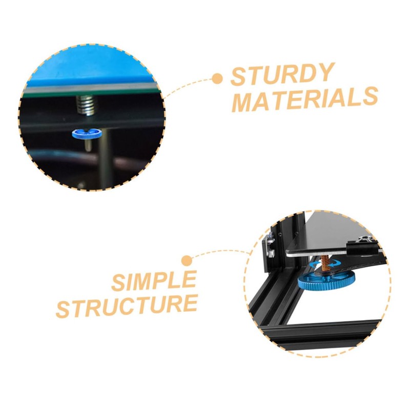 Mobestech 3pcs Hand Leveling Nuts for Printers Heatbed Leveling Kit