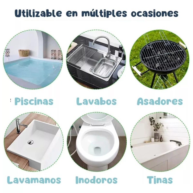 Veraly Limpieza De Inodoro Piedra Pómez Cepillo Baños Con Guantes