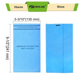 12 Pack Wet Dry Vac Filter Bags Replacement for Stinger MultiFit VF2000 / WORKSHOP WS01025F / Craftsman 9-38737, compatible with Select 2-1/2-Gallon to 5-Gallon Stinger Husky Bucket Head Shop Vacuums